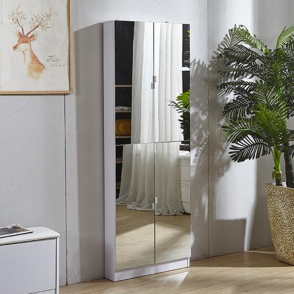 Buy cheap Full Length 70.87inch 3mm Mirrored Shoe Storage Cabinet from wholesalers