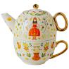 Buy cheap Single Teapot And Cup Set Porcelain Individual Tea Set With Wedding Gift Cup And Saucer from wholesalers