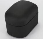 Luxury Black Leather Watch Box Debossed Logo Exquisite Workmanship