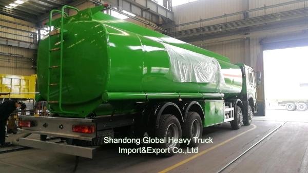 Buy cheap Sinotruk HOWO 8*4 Fuel Tank Truck 12 Wheels Oil Tanker 30000L Dispenser Truck from wholesalers