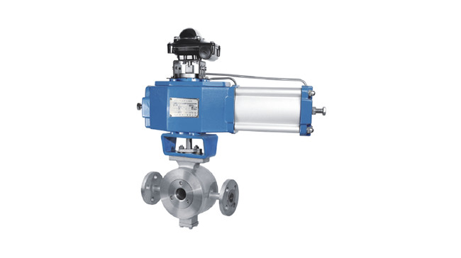 Ball Instrumentation Control Valves Jacket Insulated V Type DN25mm - 350mm