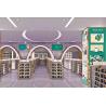 Buy cheap Duty free store Golden Cosmetic Display Shelves With Attractive Bright Lights from wholesalers