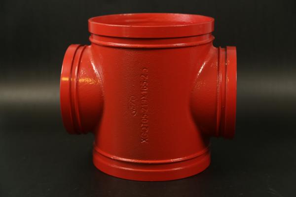 Buy cheap Threaded Connection four way cross Ductile Iron Commercial Needs from wholesalers