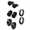 Buy cheap Unisex Black Color Stainless Steel Piercing Earring For Women Men Punk Gothic Barbell Earring from wholesalers