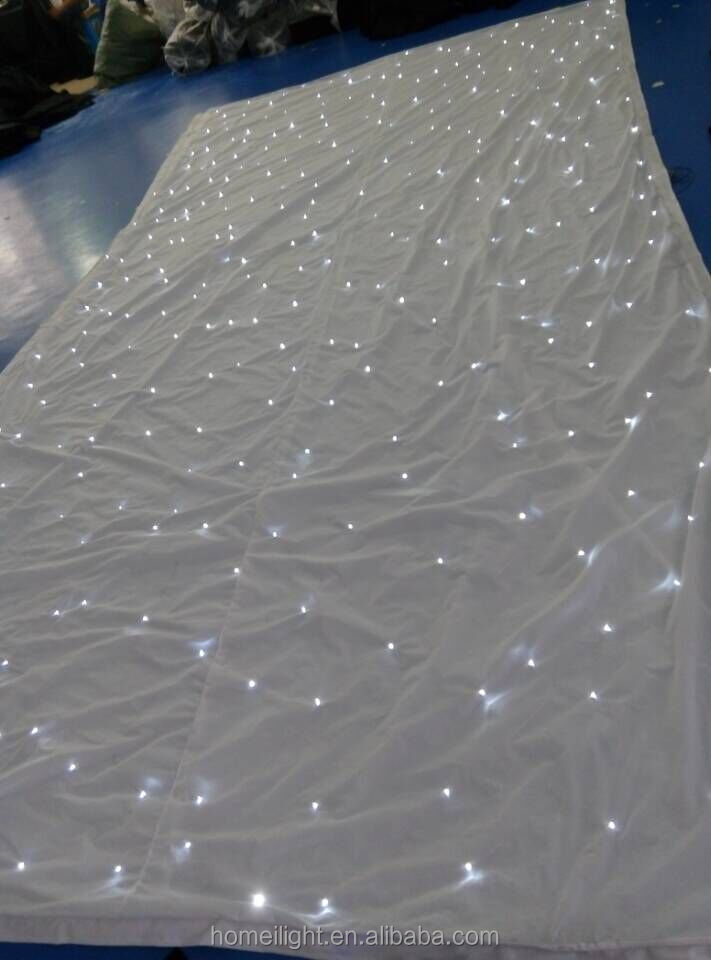 HOMEI LED Star Drop Curtain Changeable Stars Curtain Lights for Stage and Bar Control