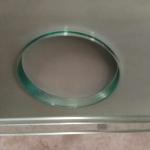 Sliding Tempered Glass Door With CNC Extra Polished Round Hole