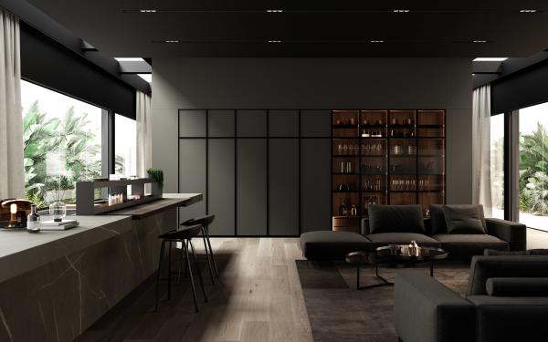 Melamine Board Kitchen Cabinet Modern Design Kitchen Furniture Complete Kitchen