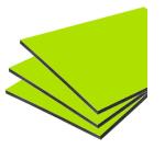 3mm*0.21mm Advertising Signage Board Aluminium Composite Panel