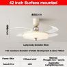 Buy cheap 42 Inch LED Smart Ceiling Fan , Read Rotation Ceiling Fan Remote Control from wholesalers