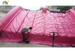 Garden 0.55 Mm PVC PVC Tarpaulin Inflatable Water Slide For Kids Pink Color