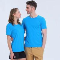 Buy cheap Mix color Wholesale in bulk O neck Customized Blank T-shirt cotton preshrunk product