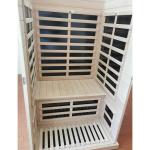Deluxe 1 Person Steam Room Solid Wood Personal Sauna Room Infrared With LED
