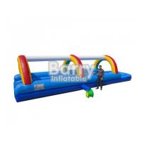 Buy cheap Commercial Rainbow Inflatable Water Slide Inflatable Slip And Slide For Kids product