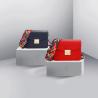 Buy cheap Retro Red Pu Leather Handbags Tote Purse Patent Leather Luxury Shoulder Bags from wholesalers