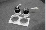recessed/embeded square downlight led with double head 2*7w 2*10w 2*15w