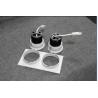 Buy cheap recessed/embeded square downlight led with double head 2*7w 2*10w 2*15w from wholesalers