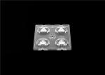 2x2 PC LED Street Light Module Lenses 50*50mm Size For Wide Area Lighting