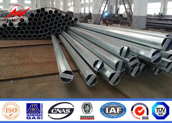 Buy cheap 25ft 30ft 35ft 40ft Utility Power Poles NEA Standard Hot Dip Galvanizing from wholesalers
