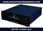 Nightclub Sound Equipment / 2x1200W Class H High Power Analogue Amplifier For