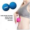 Buy cheap Custom yoga shoulder neck physical Massage therapy ball peanut roller silicone fitness foot double massage ball from wholesalers