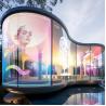 Buy cheap Curved Glass Curtain Wall LED Display for Commercial Building from wholesalers