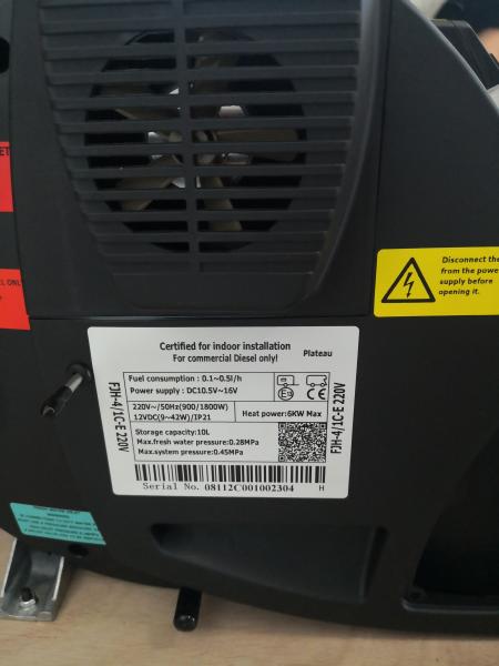 Hot Sales JP 6000W Hot Air and Hot Water Motorhome Diesel Heater With 2 Years