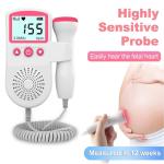 Ultrasonic Heartbeat Detector Monitor Home Pregnancy Pregnant Fetal Heartbeat