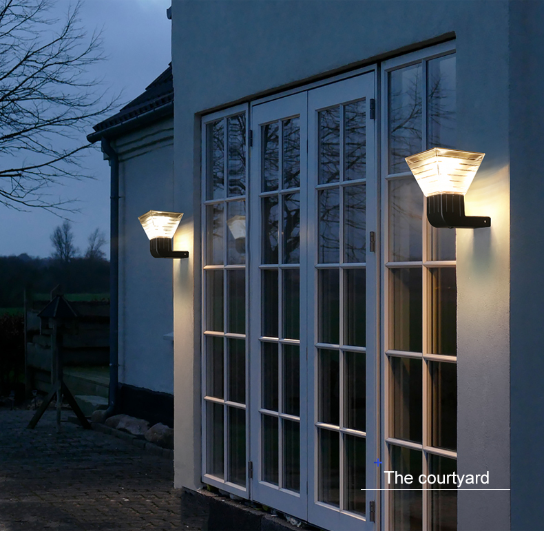 Outdoor Wall Mounted Solar Light , Solar body Induction Wall Lamp 3000k 6000k