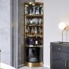 Buy cheap Stainless Steel Metal Frame Modern Wine Display Cabinet For Living Room from wholesalers