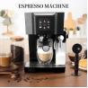 Buy cheap 1450W Compact Coffee Machine With Milk Frother 15 Bar Removable Water Tank from wholesalers