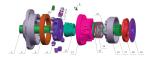 Large Torque Poclain Hydraulic Motor Parts MS25 Checking Cylinder / Brake