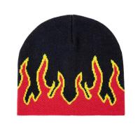 Buy cheap Fashion Fire Design Knit Beanie Hats Woven Label Character Style product