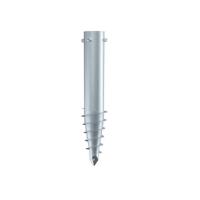 Buy cheap Silver Ground Screw Piles Stable HDG Q235 Steel High Class Hot Dip Galvanized product