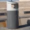 Buy cheap Outdoor Public Steel Garbage Can Park Street Metal Recycling Waste Trash Bin from wholesalers
