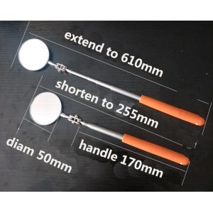 China telescopic inspection mirror with orange cover 50MM on sale