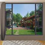 European Standards Thermal Break Aluminum Casement Window Manufactured with