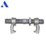 Forged Steel 260mm 380mm Lashing Twist Locks Double Clamp ISO Shipping Container