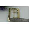 Buy cheap Hanging gold and gunmetal color zinc alloy custom double pin belt buckle for bags from wholesalers