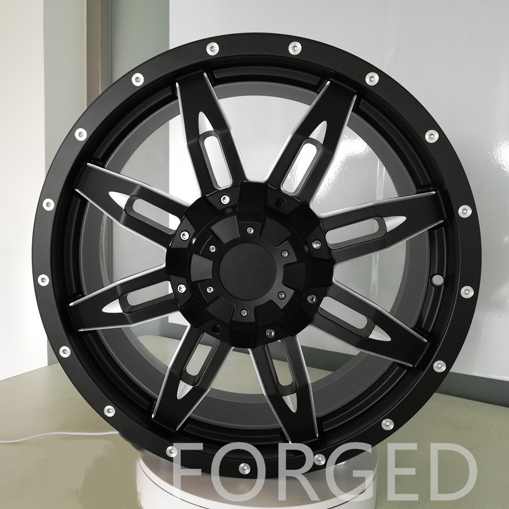 custom wheelsl matte black 4 wheel Better driving experience 16 17 18 beadlock off road wheel