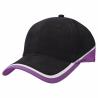 Buy cheap 100% Cotton Printed Baseball Caps / Sandwich Baseball Cap Striped Style from wholesalers