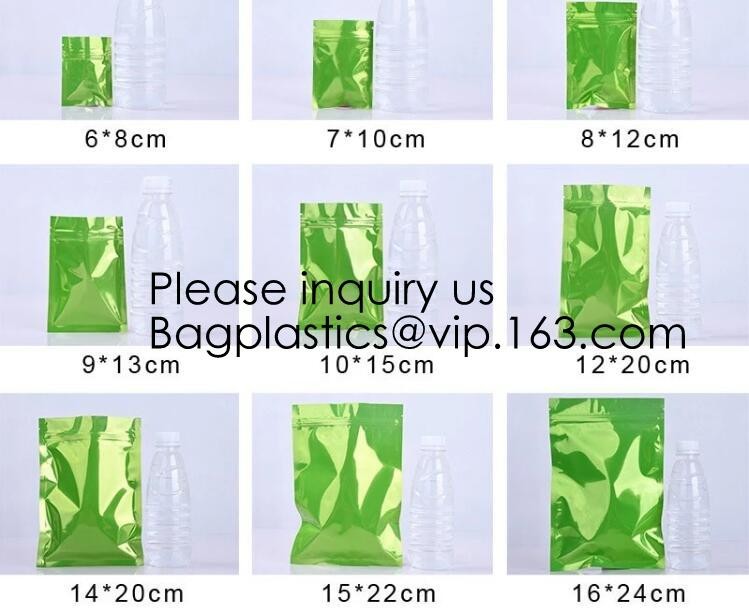 Top zip plastic bag food packaging/ 3 side seal zipper bag/ stand up pouch Zip lockk bag for meat,pork,beef,sea food pack