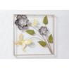 Buy cheap Square Rose Gold Flower Classical Metal Wall Art Decor from wholesalers