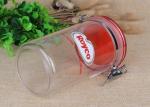Storage Packaging Clear Plastic Cylinder Food Grade Airtight Canister Coustmized