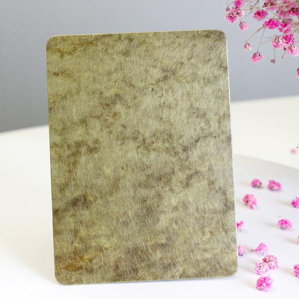 Antique Decorative Stainless Steel Sheet Bronze Hairline Golden 4mm Thickness