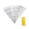 Buy cheap Clear Plastic Packaging Treat Bags , Cellophane Cone Sweet Bags from wholesalers