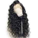 250gram 30 Inch Blend Curly Lace Front Human Hair Wigs