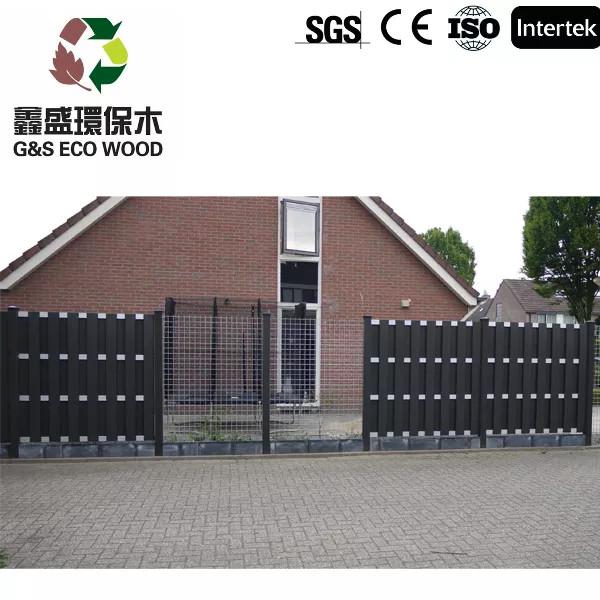 Buy cheap Wood Grain Composite Garden Fence Panels Full Privacy Horizontal Composite Fencing from wholesalers