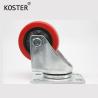 Buy cheap 130kg Maximum Load Rotating Wheel Trolley Barrow Wheels Single Bearing Red Plastic Swivel Wheel Caster from wholesalers