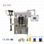 Wine Bottle Cap Tightening Machine Olive Oil , Rotary Juice Bottle Cap Sealing