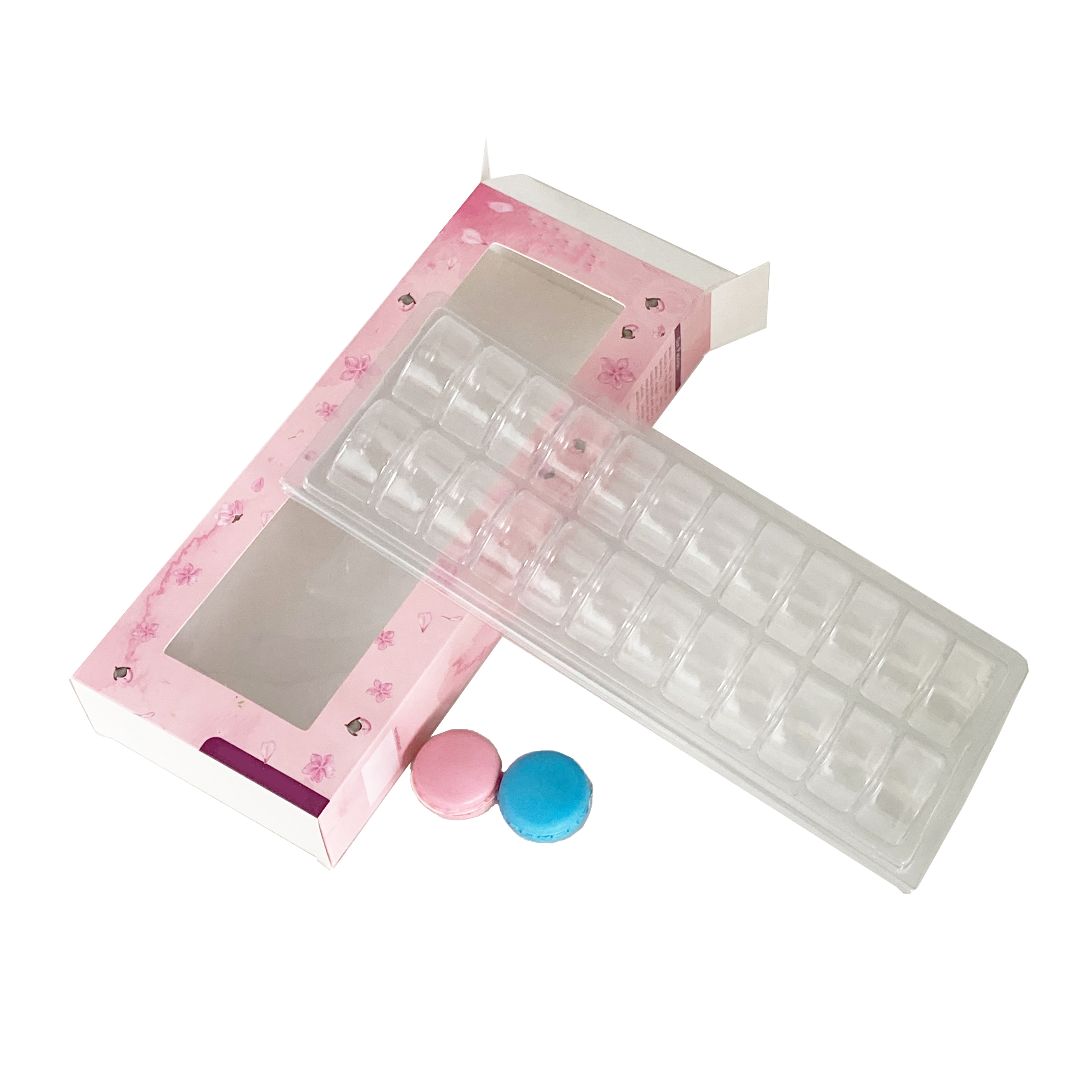Candy Color Clamshell Gift Box Macaron White Cardboard Packaging Gift Box Customized